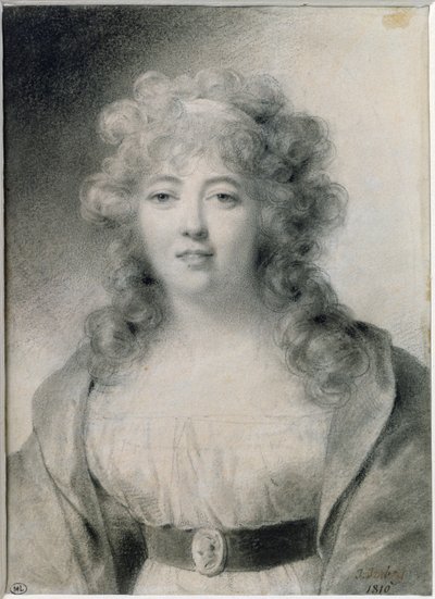 Madame de Stael, 1810 by Jean Baptiste Isabey